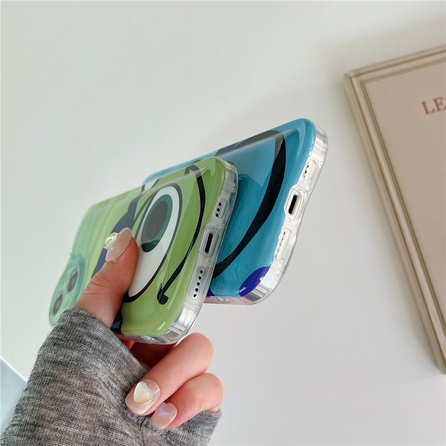 Ốp Điện Thoại Hình Quái Vật Mike Wazowski & James Cho iPhone 14 Pro Max iPhone 13 Pro Max iPhone 12 Pro Max iPhone 11 Pro Max Ốp Điện Thoại Silicone Sulley