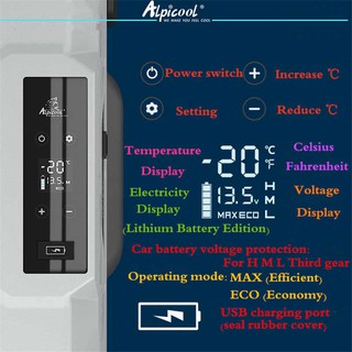 Tủ lạnh ô tô Alpicool CX40, 40 lít