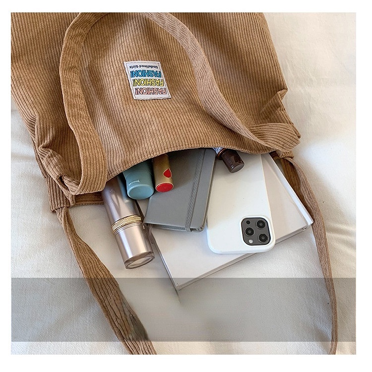 Túi Đeo Vai Vải Canvas Cỡ Lớn Thiết Kế Mới Cho Học Sinh