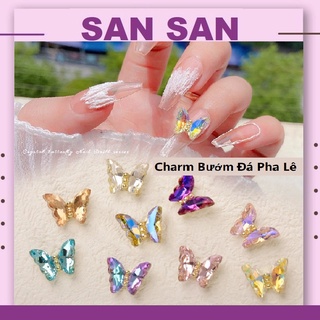 Charm bướm đá pha lê cao cấp mẫu mới 2022 trang trí móng