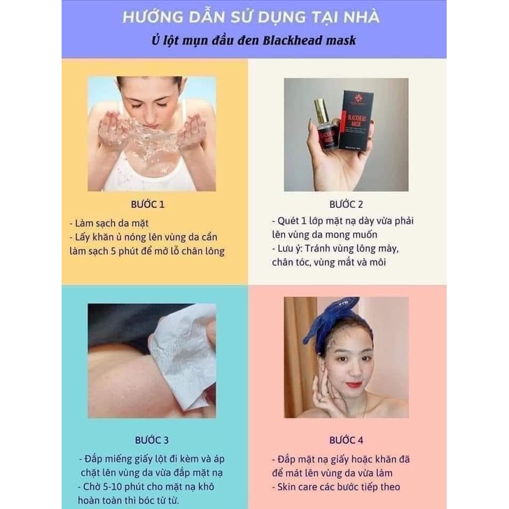 Lột Mụn Đầu Đen BLACKHEAD MASK , An Toàn , Hiệu Qủa [ CHÍNH - HÃNG ]