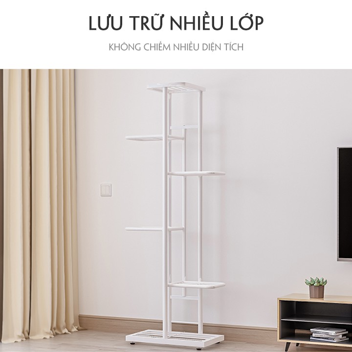 KỆ HOA TRANG TRÍ PHÒNG KHÁCH 98CM NHỎ GỌN, TIỆN LỢI KẾT CẤU CUNG THÉP ỔN ĐỊNH