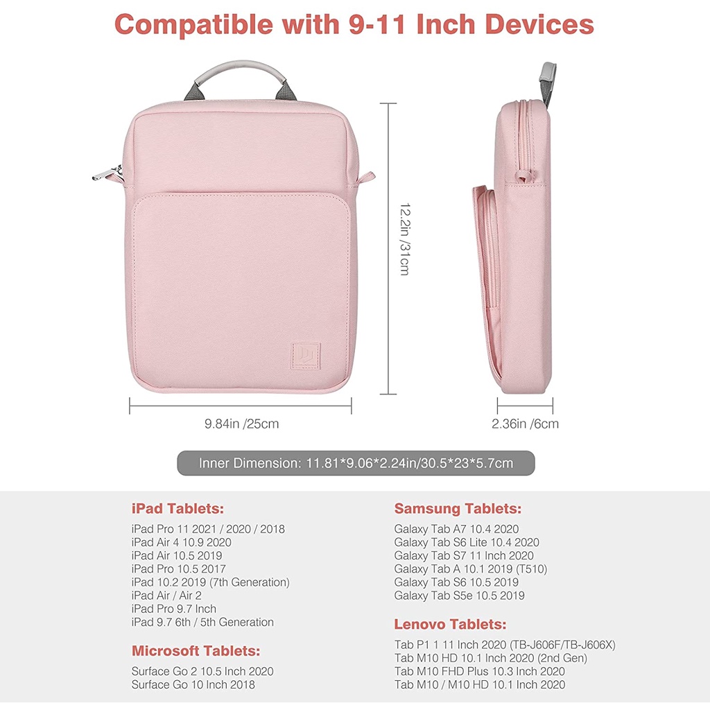 Túi Đeo Vai Đựng Máy Tính Bảng 9 11 Inch iPad pro 11 2021 iPad Air 4 Mini/Xiaomi pad 5 pro/Máy Tính Bảng Samsung