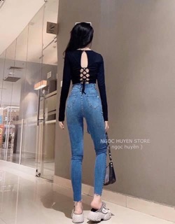 QUẦN ÔM GIÃN RÁCH ĐÙI CỰC HOT