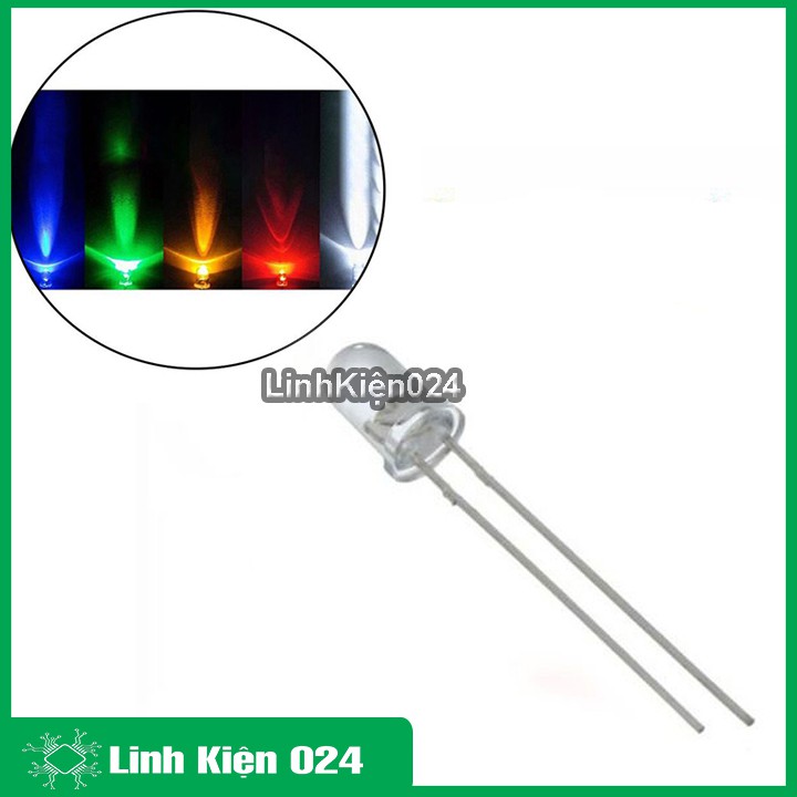 Led đơn siêu sáng đường kính 3mm ánh sáng tinh khôi gói 1000 led