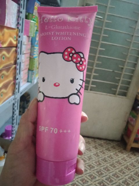 Kem dưỡng trắng body Hello Kitty dâu