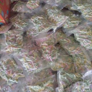 combo 3kg cùi bưởi sợi màu