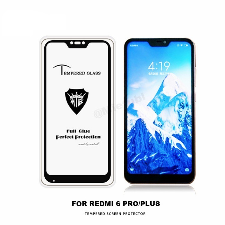 Kính Cường lực điện thoại Xiaomi Mi Note 6 Pro (Full viền đen)