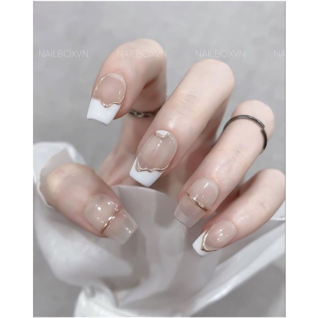 Móng giả thiết kế Huyền Trang Nail hộp 10 móng kèm keo dũa