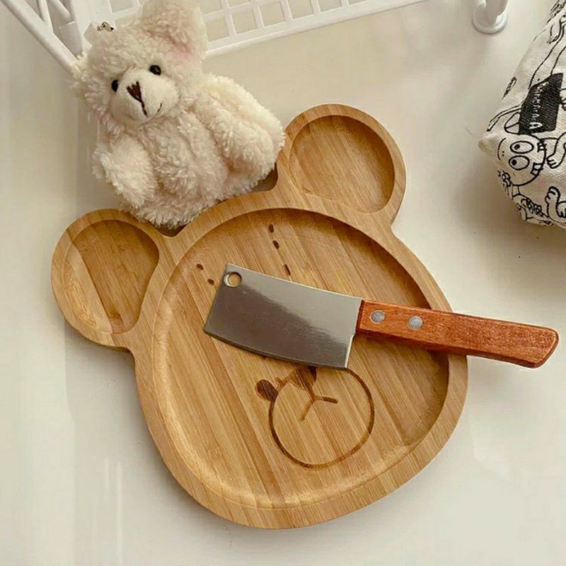 Dao rọc giấy mini cute hình con dao, unbox mini, cắt bánh ngọt decor trang trí Gấu Xám House