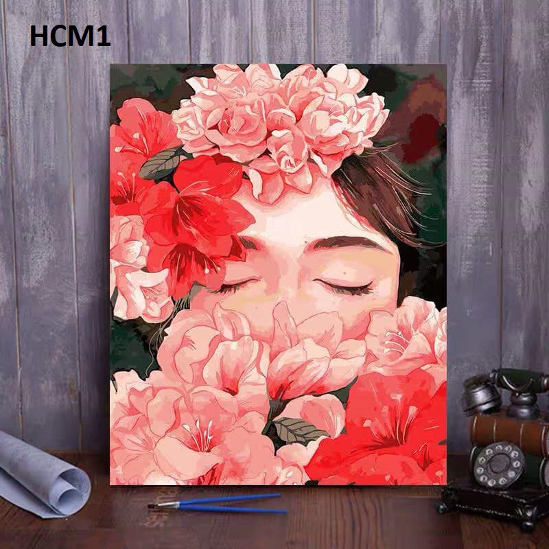 [Ord 10-15 NGÀY VỀ HÀNG] Tranh tô màu theo số - Hình cô gái | BigBuy360 - bigbuy360.vn