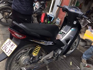 Dàn áo vỏ nhựa  wave100 alpha đen kèm tem
