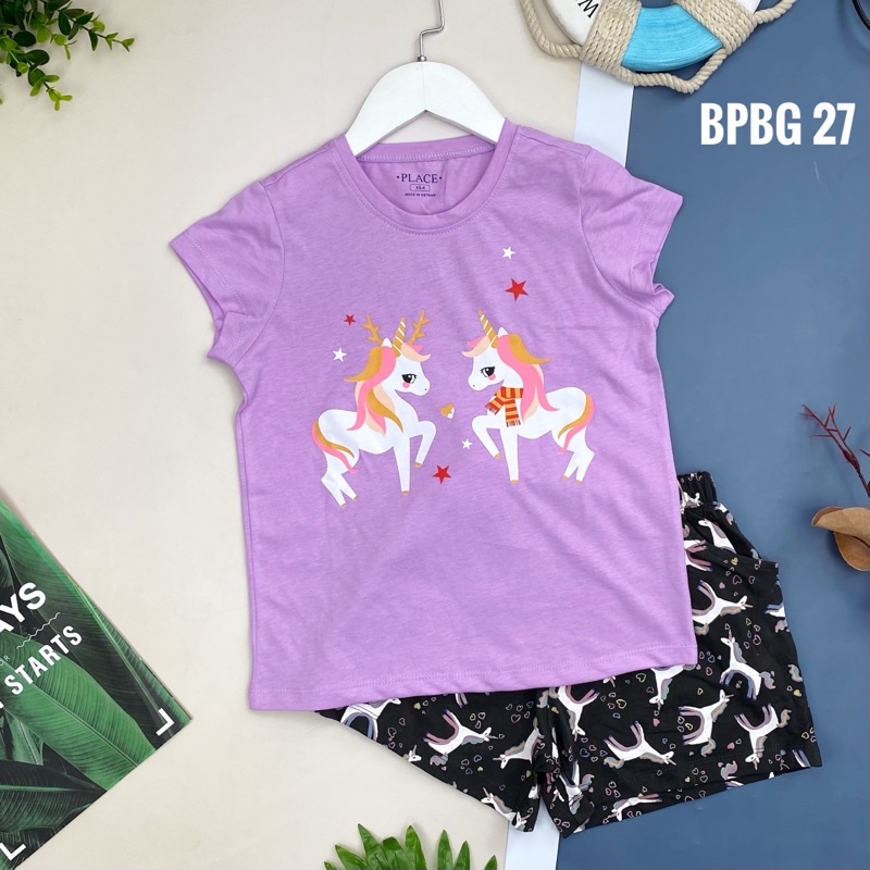 Bộ ngắn tay bé gái place hàng xuất dư size 18-58kg