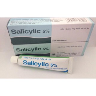 Hàng công ty- kem bôi ngoài da salicylic 5% 15g.