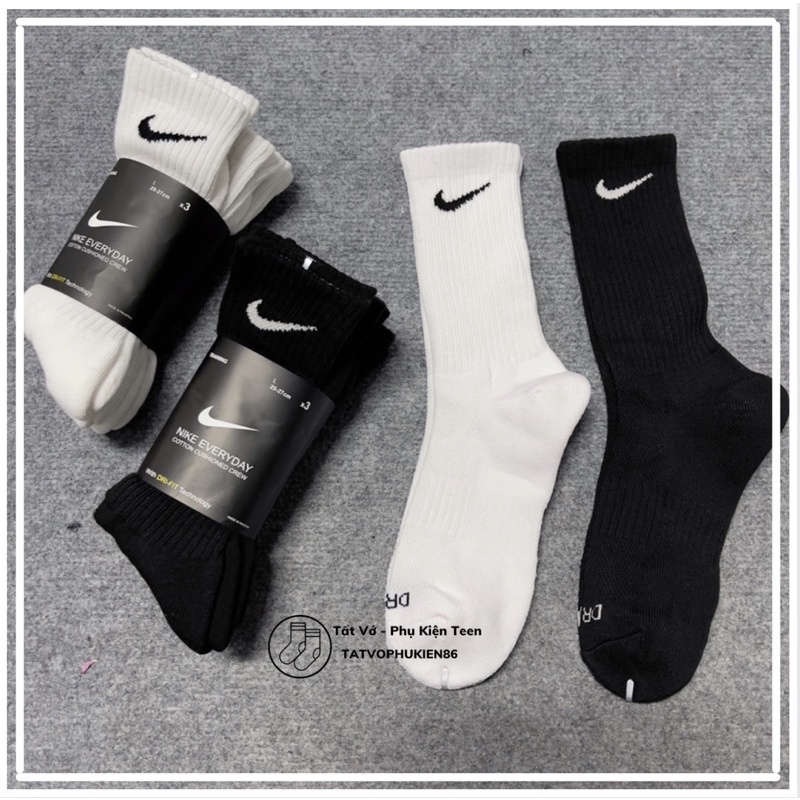 Tất nam cổ cao  ❤SALE❤ N I.KE DRI FIT Vớ nam - hàng dệt kim cao cấp thấm mồ hôi chơi thể thao TT14