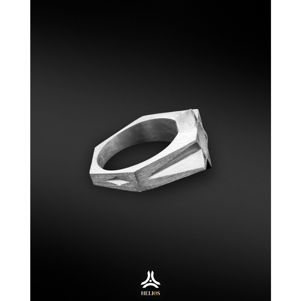 Nhẫn bạc nam, nữ HeliSilver David Star Helios Original S925