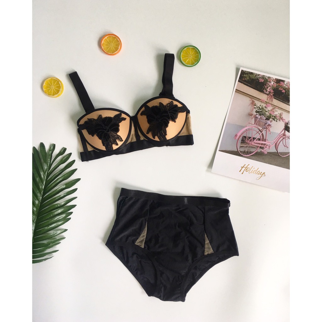 Bikini phối ren nude siêu hot