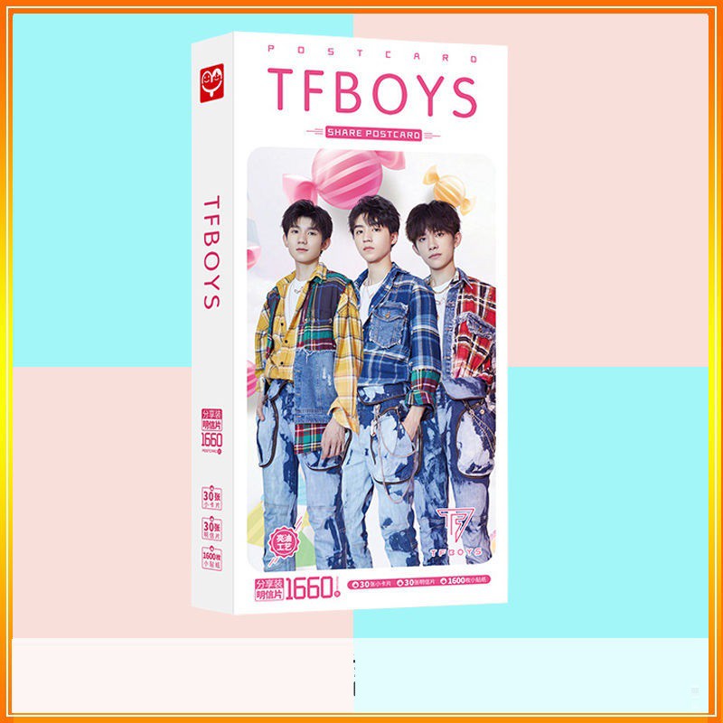 Hộp ảnh postcard TFBOY xinh xắn quà tặng dành cho Fan