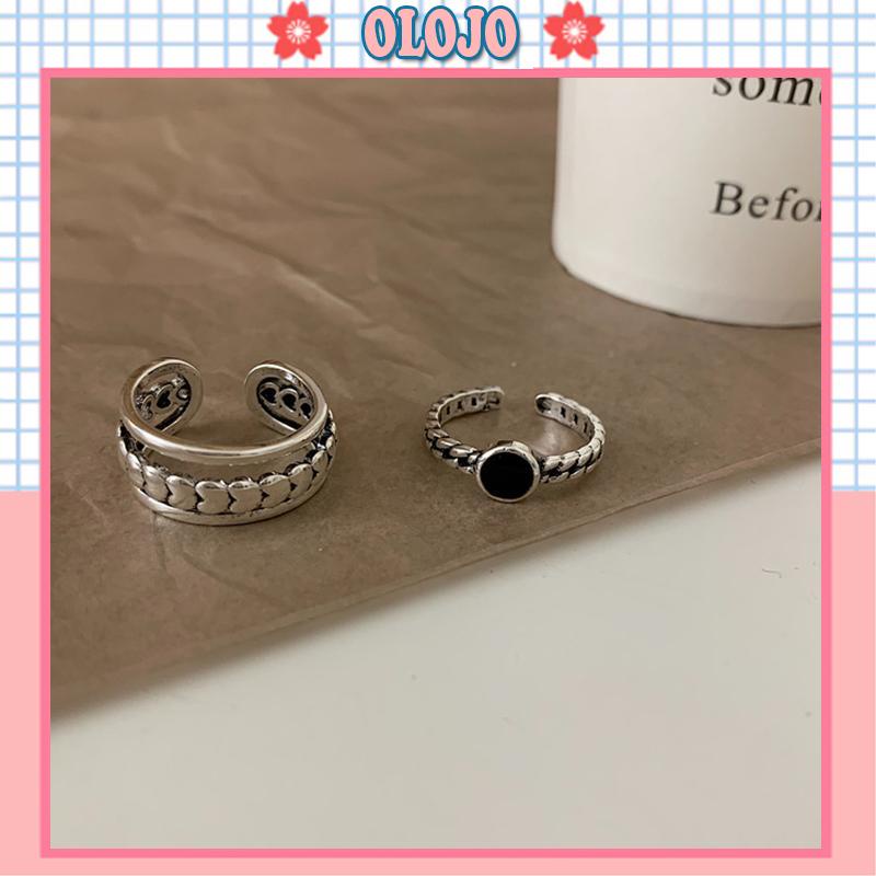 Bộ Nhẫn Đeo Ngón Tay Dạng Mở Có Thể Điều Chỉnh Phong Cách Thời Trang