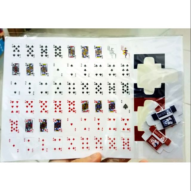 Set 2 bộ bài tây tỉ lệ 1/12