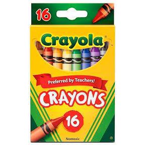 CRAYOLA CRAYONS 16( Bút màu sáp 16 cây )