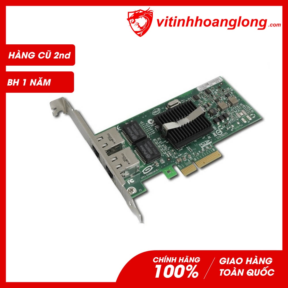 Card Mạng Ethernet Intel PRO/1000 PT Dual Port Server Adapter- Hàng chính hãng cũ BH 01 năm