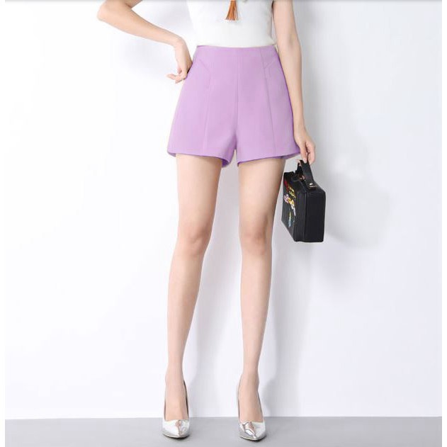 Quần Short Cạp Cao Cao Cấp Khóa Kéo Sau 10 Màu 022 | BigBuy360 - bigbuy360.vn