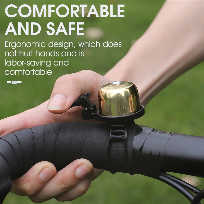 Chuông WEST BIKING cỡ nhỏ bằng kim loại gắn ghi đông xe đạp leo núi tiện dụng