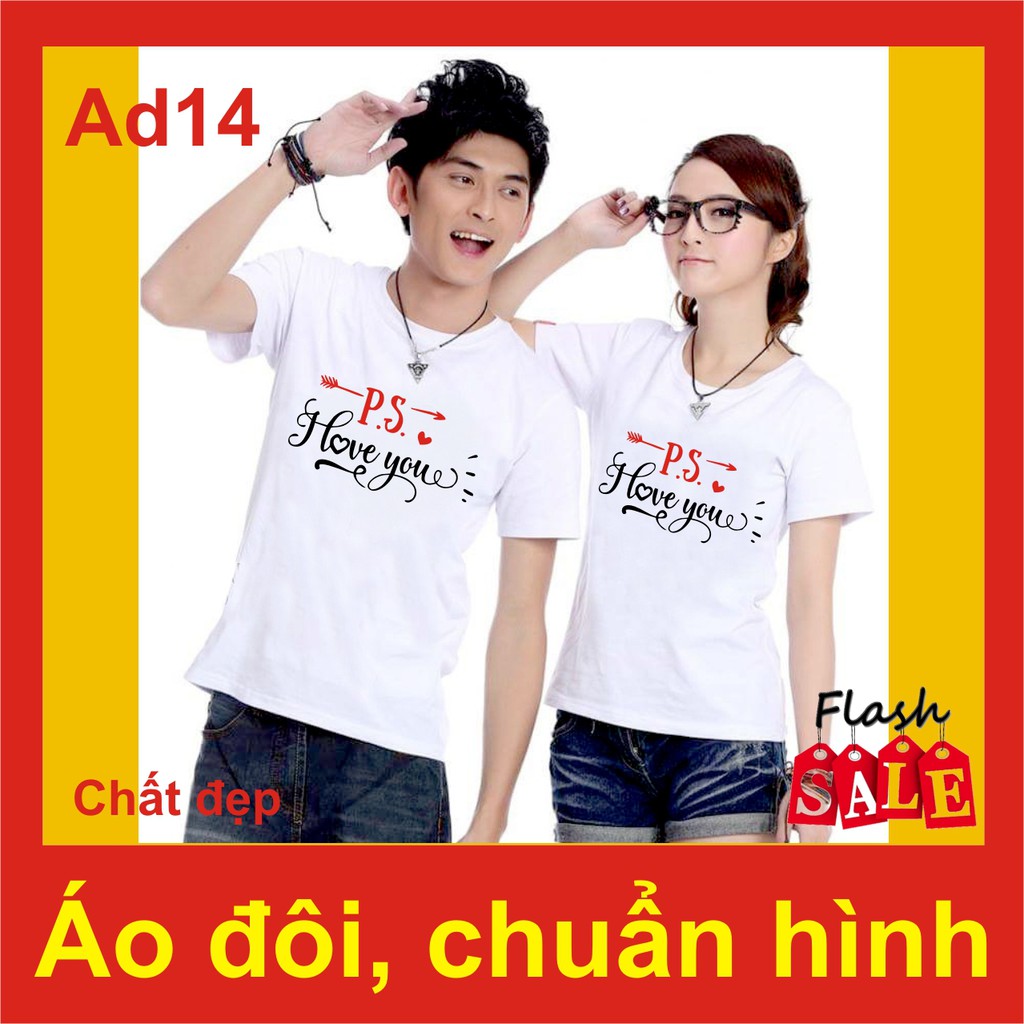 Áo đôi i love you AD14, hàng đẹp giá rẻ