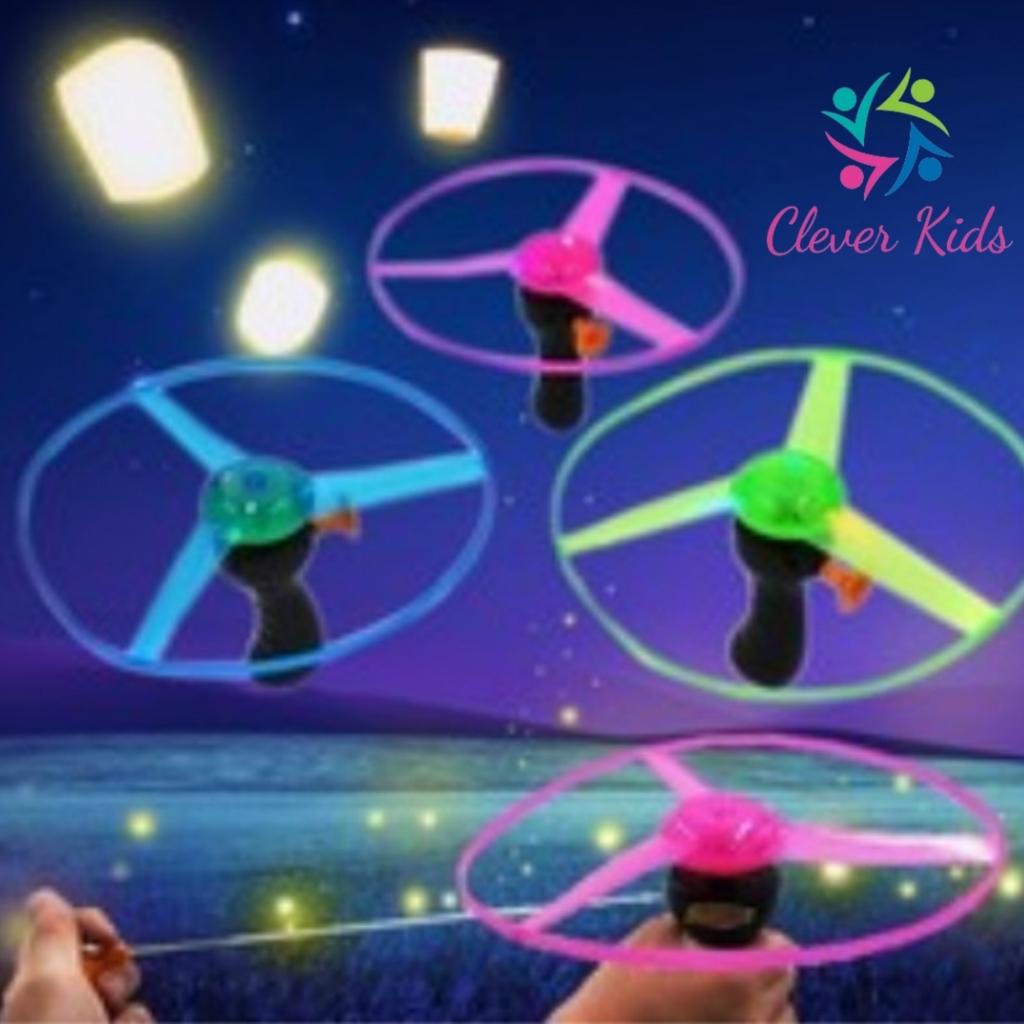 Đĩa Bay UFO ma thuật, đồ chơi ngoài trời cho bé nhiều Màu Sắc, chong chóng phát sáng tuyệt đẹp