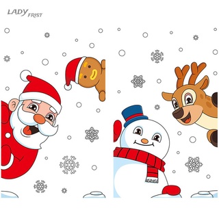 [ FAST SHIPPING ]Decals Christmas Stickers Electrostatic Environmentally Friendly Removable