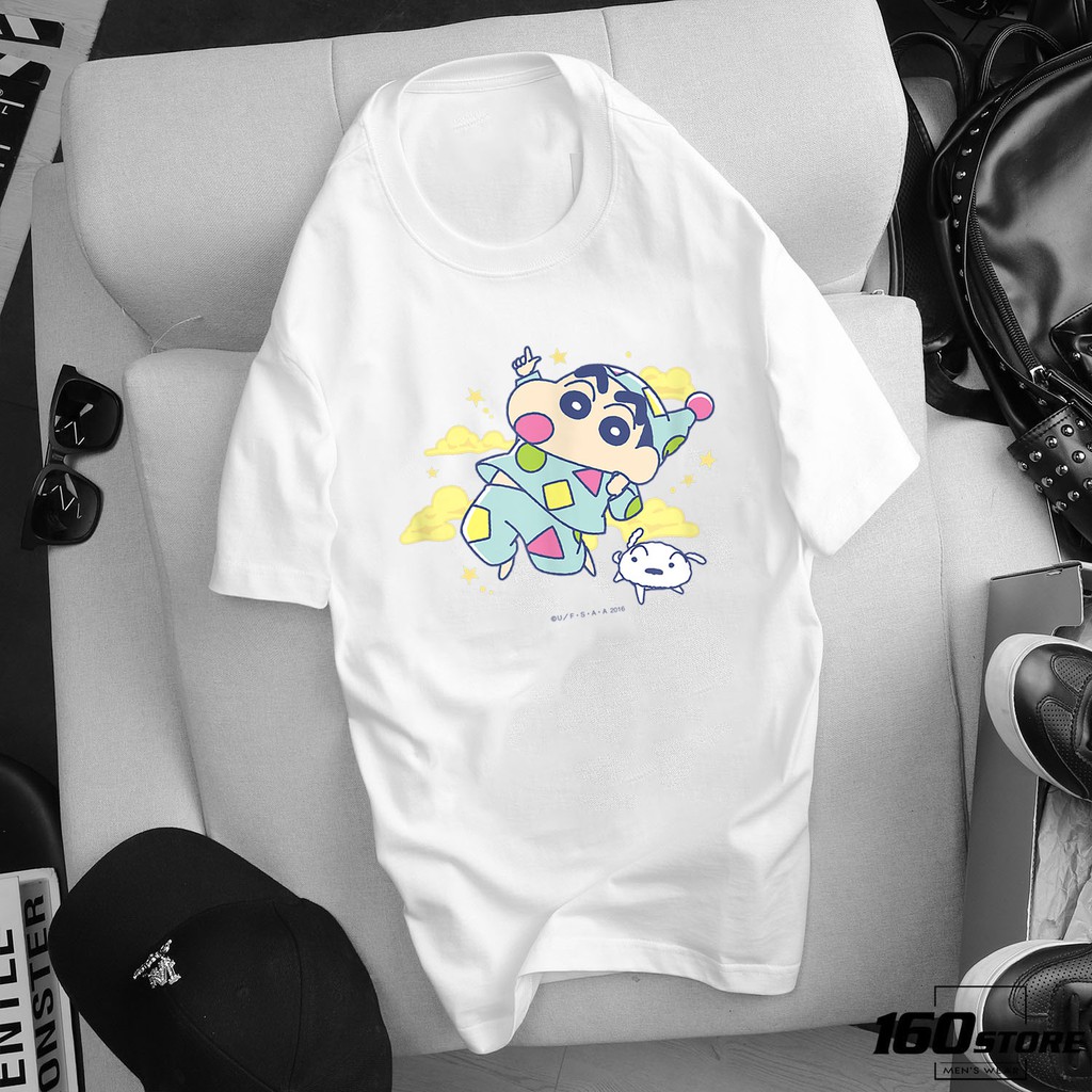 ÁO THUN NGẮN TAY SHIN CẬU BÉ BÚT CHÌ IN HÌNH HOẠT HÌNH CUTE GIÁ RẺ CỰC SHOCK CHO BA MẸ VÈ BÉ - 420