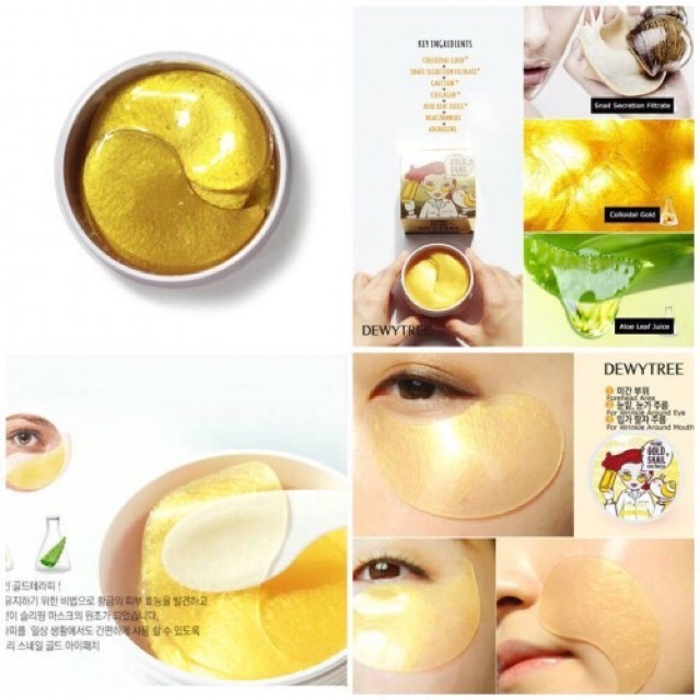 Mặt nạ mắt Dewytree Prime Gold Snail Eye Patch 