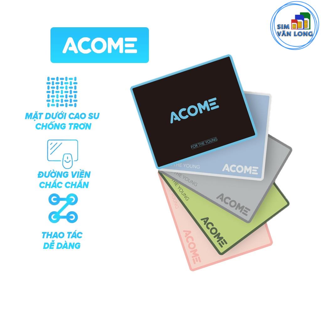 Miếng Lót Chuột ACOME AMP01 Kích Thước 22 x 18 cm Chất liệu Vải + Cao Su _1