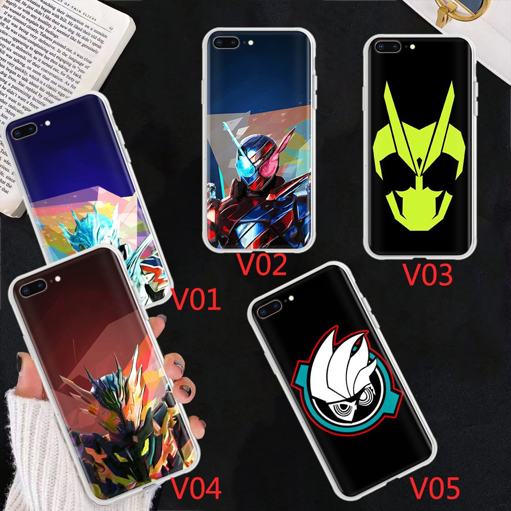 Ốp điện thoại mềm trong suốt Va131 in hình Kamen Rider cho iPhone 8 7 6 6S Plus 5 5S SE 5C 4 4s
