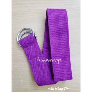 Dây Tập Yoga, Sợi Cotton Cao Cấp, Bền Đẹp, Nhiều Màu Sắc, Dài 1m8, Dây Hỗ Trợ Động Tác Uốn Dẻo, Mở Vai
