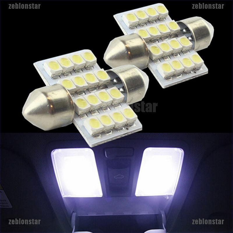 ❤Bộ 16 Đèn LED 31mm 3528 16 Bóng Nhiều Màu Sắc