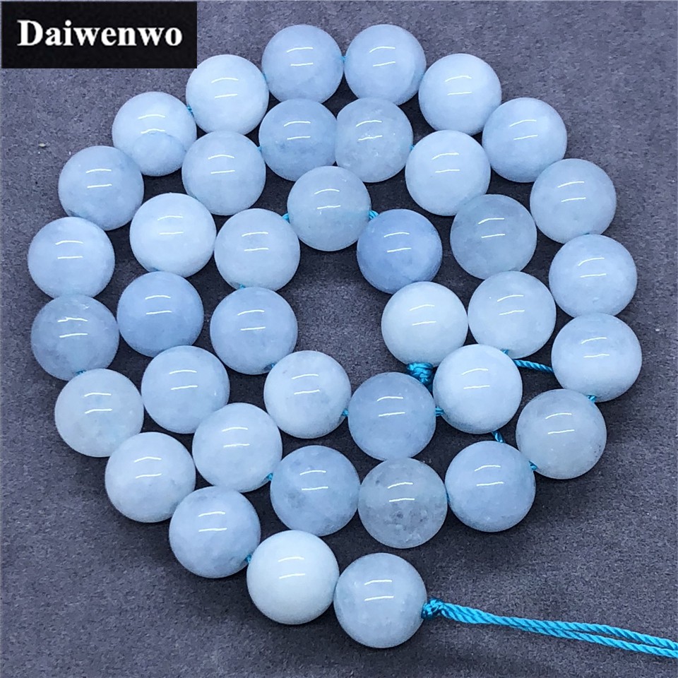 Chuỗi Hạt Đá Tròn Tự Nhiên 4-12mm Dùng Làm Đồ Trang Sức Thủ Công