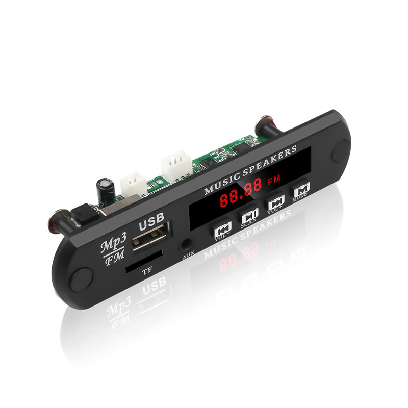 Bộ giải mã âm thanh DC12V Mp3 cổng USB Fm 3.5mm cho xe hơi