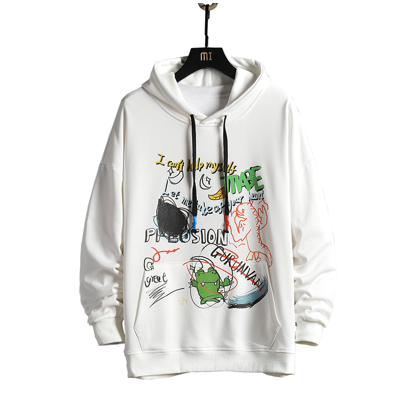 Áo Hoodie Dáng Rộng Có In Hình Graffiti Thời Trang Cho Nam / Nữ | BigBuy360 - bigbuy360.vn