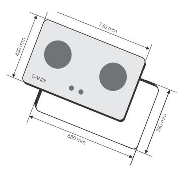 Bếp gas âm Canzy CZ 118