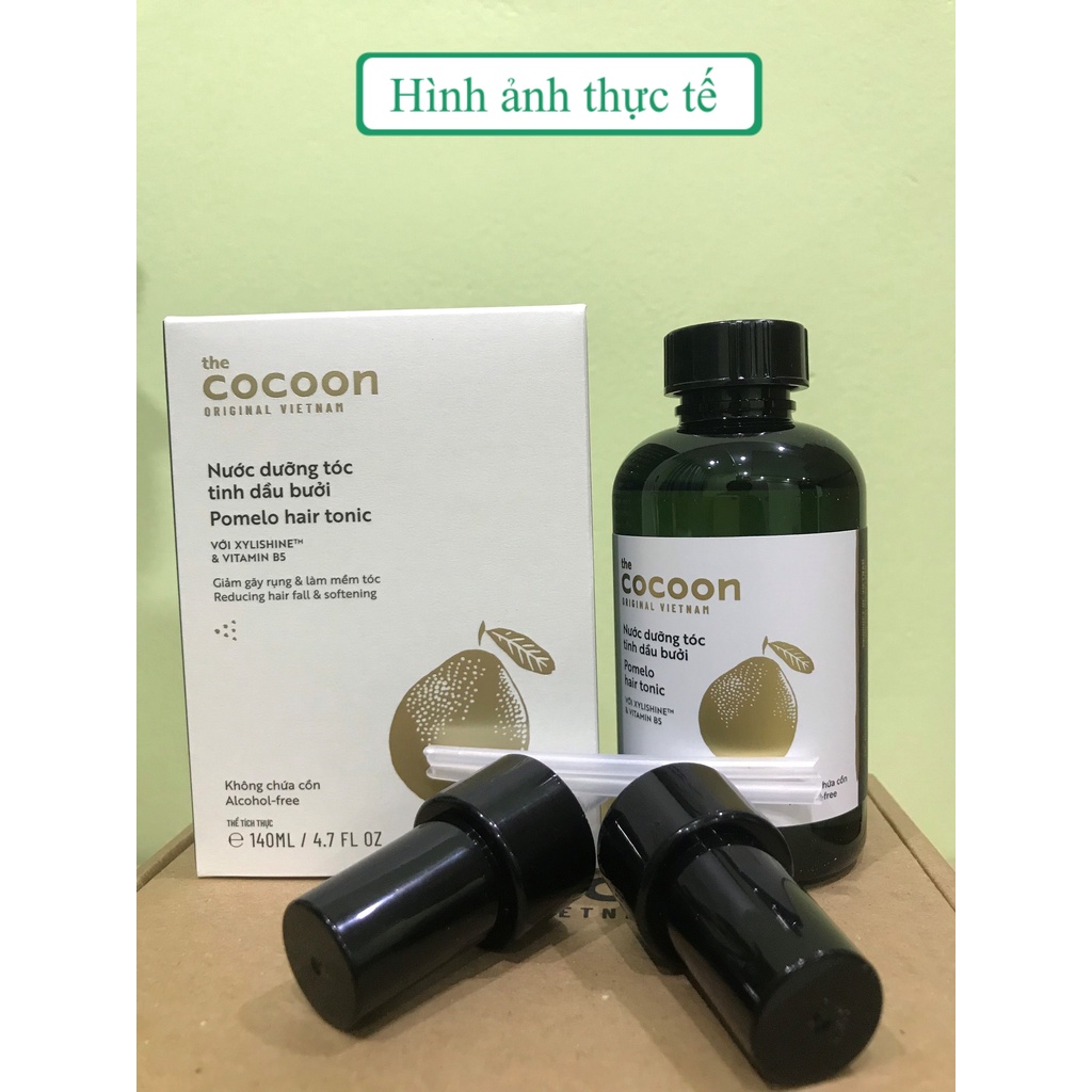 [Combo] Xịt dưỡng tóc tinh dầu bưởi - Dưỡng tóc Cocoon 140ml