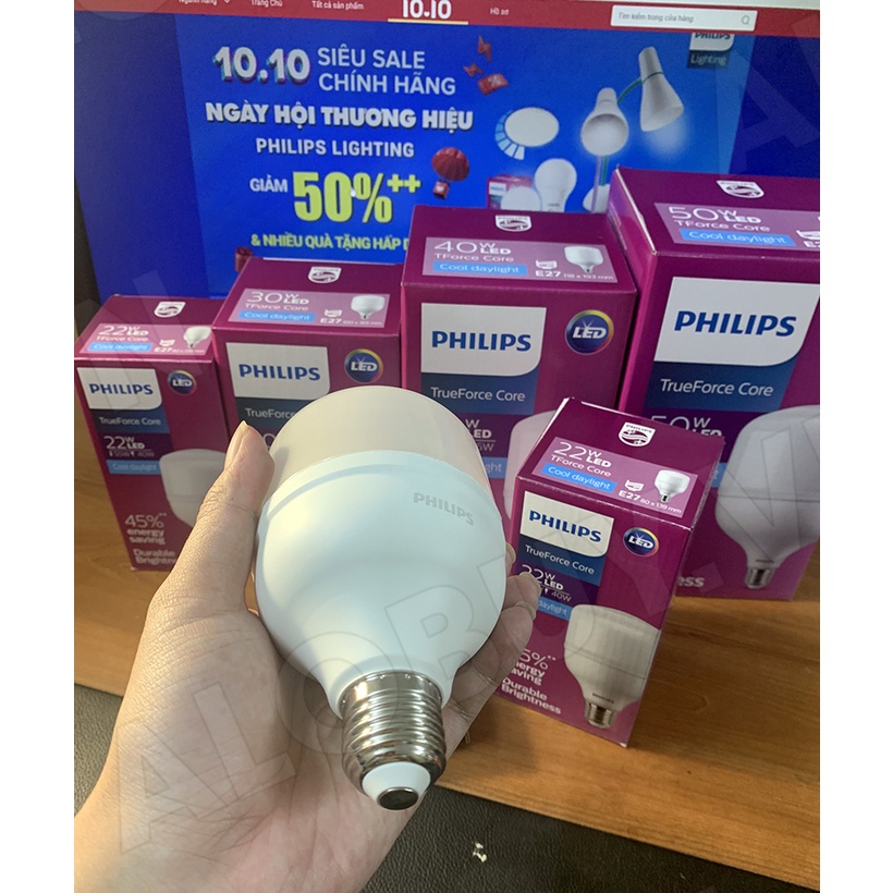 Bóng đèn Philips LED TForce core 22W HB E27- Ánh sáng trắng/ Ánh sáng vàng