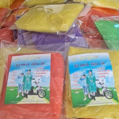 Áo mưa túi tiện lợi họa tiết duy quân , hàng loại chuẩn loại 1