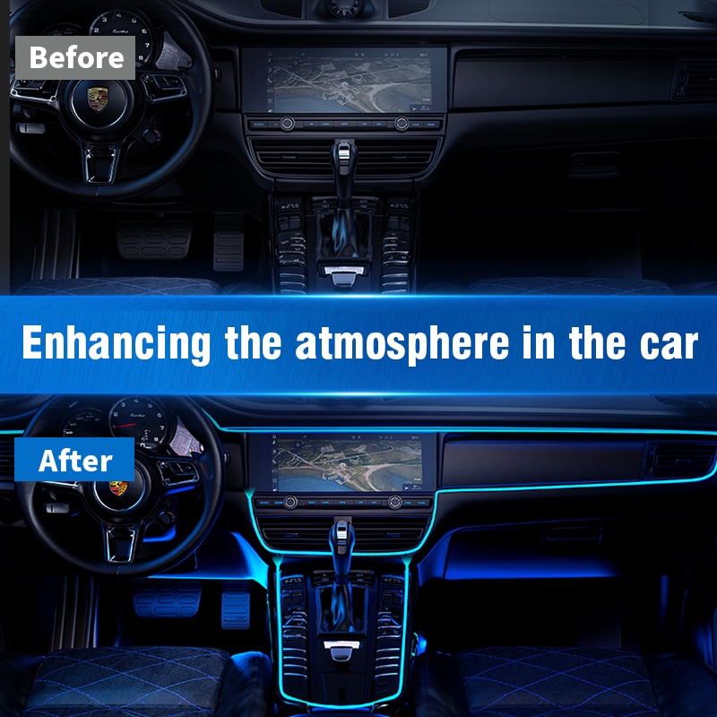 Dây Đèn Led 1M/2M/3M/4M/5M Trang Trí Nội Thất Xe Hơi