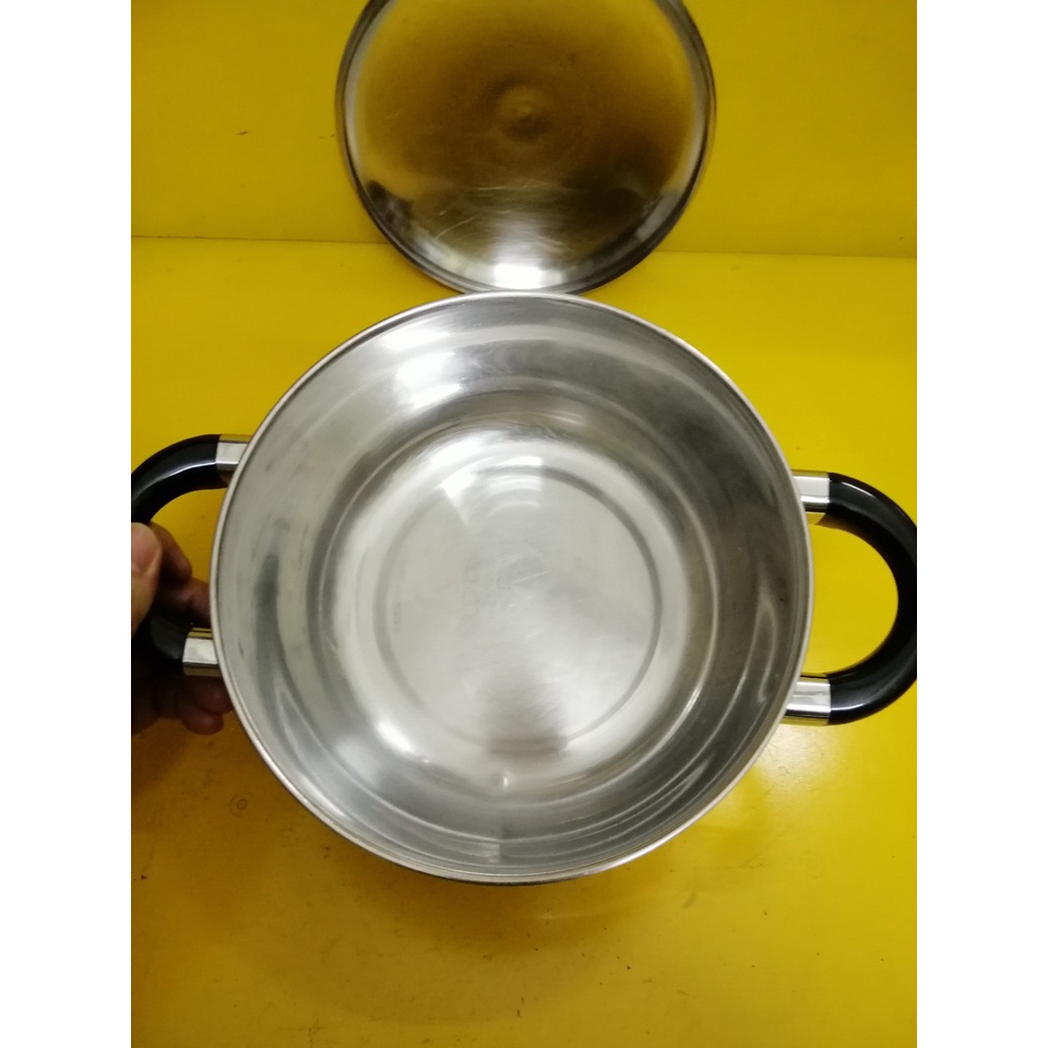 Nồi inox nội địa Nhật (made in Japan), size 20cm, cao 10cm (mã 799), Dùng được bếp từ