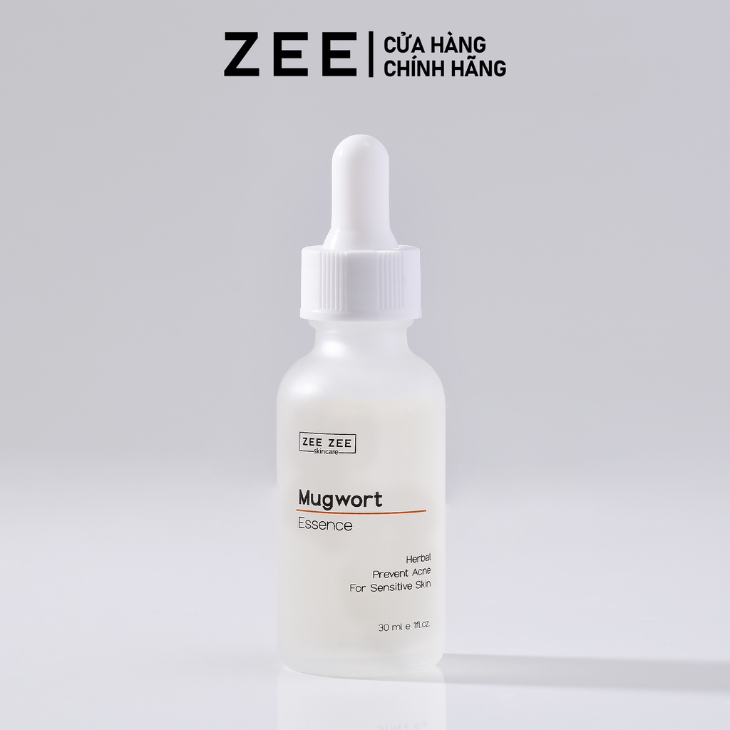 Bộ dưỡng chất chuyên sâu ngừa mụn cấp ẩm phục hồi da Hyaluronic Acid &amp; Mugwort Essence | ZEE ZEE skincare