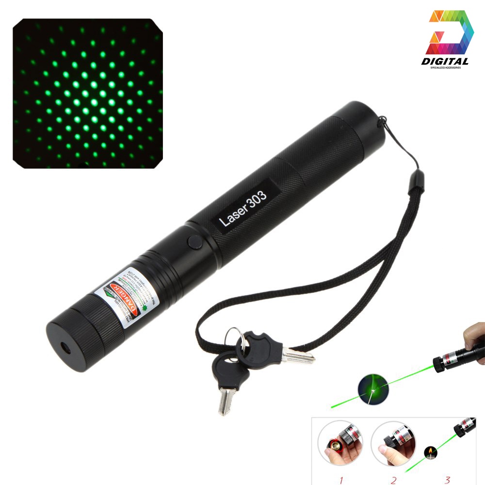 Đèn Pin Chiếu Tia Laser 303 Cao Cấp