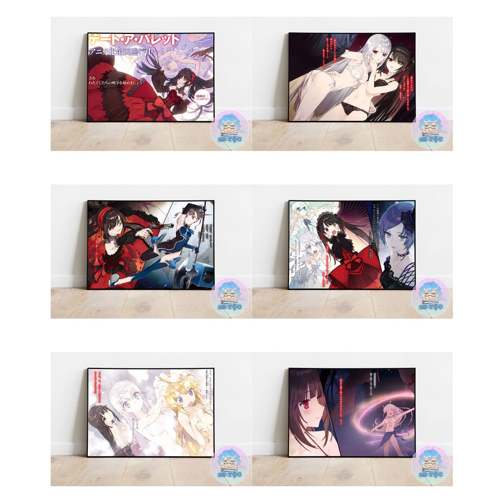 TRANH POSTER A3 TOKISAKI KURUMI (10) ANIME MANGA DATE A LIVE CHẤT LIỆU GIẤY CAO CẤP - 2D TỘC SHOP