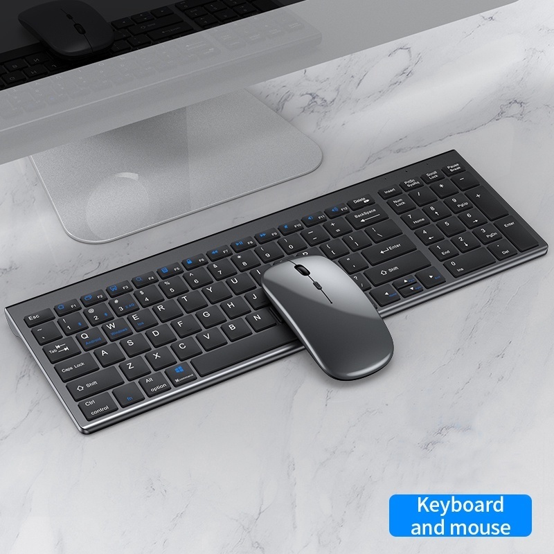 Bộ Bàn Phím Và Chuột Máy Tính 2.4G jomaaBluetooth Có Thể Sạc Lại Không Gây Tiếng Ồn Cho Laptop /